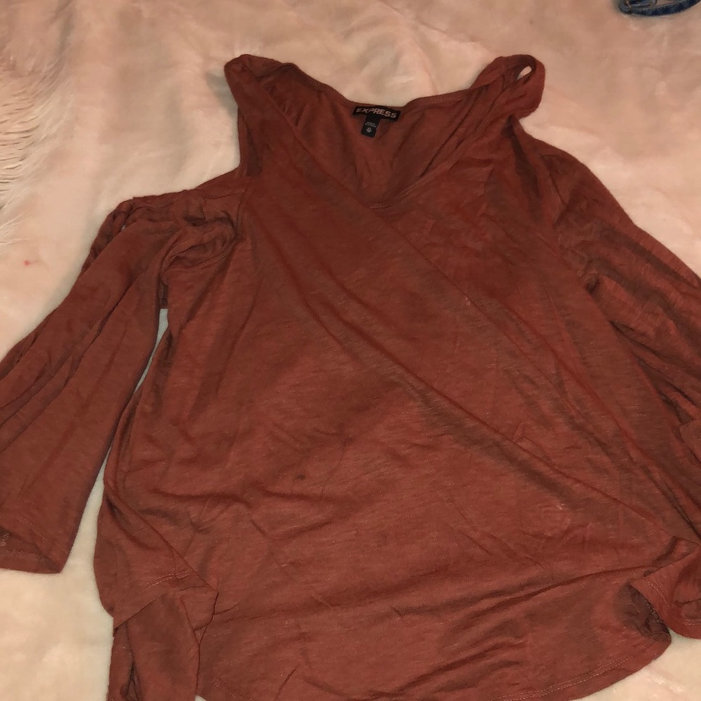 Express Pink Tie Shirt